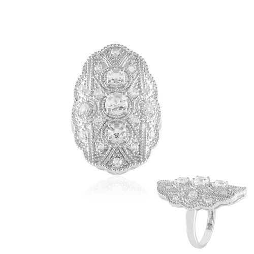 Cavill weißer topas ring 925 - weißer,