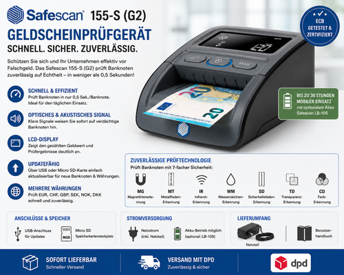 Safescan geldscheinprüfgerät - safescan,
