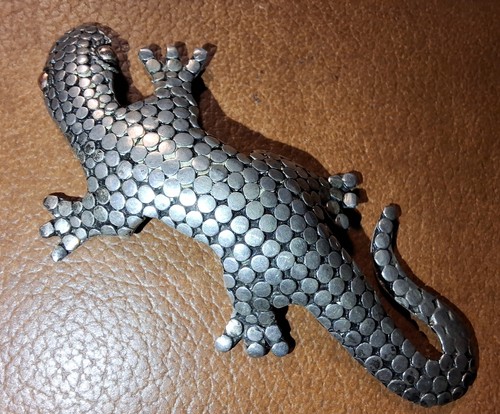 Brosche gecko eidechse 5cm - eidechse, 6,5cm