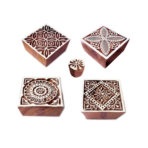 Stoff holz stempel designer - stempel,