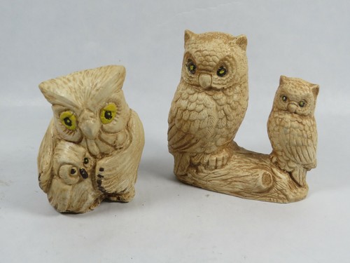 Figuren eule mit jungen aus - eule,
