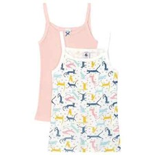 Petit Bateau Spagettiträger Unterhemden Größe 12 Jahre -152 cm Katzen