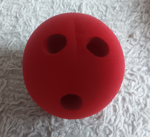 Schaumstoff bowlingkugel rot - schaumstoff,
