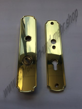 Sicherheitsgarnitur Korridor Haustür JADO Schutzbeschlag Ziehschutz Außenknopf