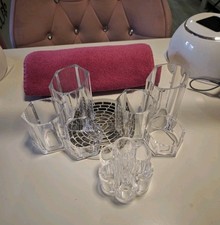 3x Acryl Nagel Studio Pinsel Aufbewahrung Organizer Schreibtisch Maniküre