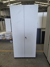 Assmann großer Garderobenschrank Putzmittelschrank 100cm grau