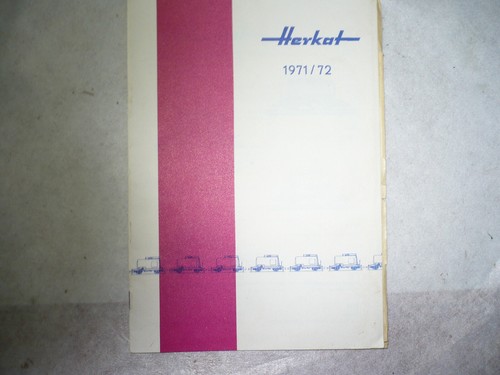 Herkat katalog von 1971 mit - 1971/72,