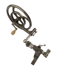 Uhrmacher Drehbank Antrieb F. Lorch Hand Schwungrad original Drehstuhl Zubehör
