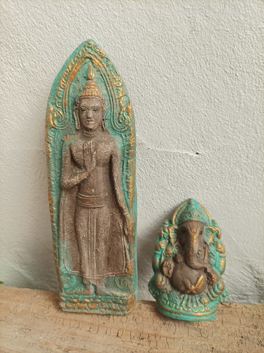 Relief indien buddha - 2x,