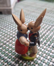 Erzgebirge DDR Esco altes tanzendes Hasenpaar Hasentanzpaar