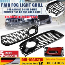 FÜR AUDI A5 S5 08-12 S-Line vorne Stoßstange Nebelscheinwerfer Grill Abdeckung -