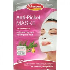 2 x Anti Akne Gesichtsmaske Knöpfe Öl Teebaum Teebaum und Panthenol