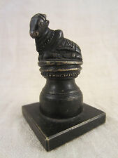 NANDI DEITY BRONZE BULLE STIER OX SKULPTUR FIGUR INDMAG INDIA SHIVA GEWICHT OM ॐ