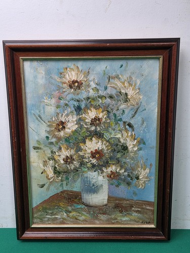 Gerahmtes stillleben blumen - gerahmtes,