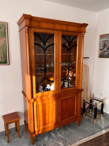 Biedermeier vitrine schrank - biedermeier,