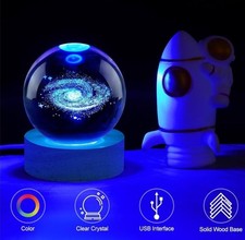 LED Galaxy Lampe 3D Kristall