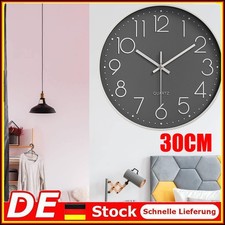 30cm Funkuhr Lautlos Wanduhr Ohne Tickgeräusche Funkwanduhr Geräuschlos Wand Uhr