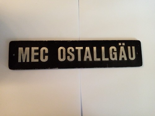 Zuglaufschild metall - .,