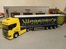 Herpa Scania Waberers Eigenbau Sattelzug 1:87 Unikat Gelb Blau Selten .