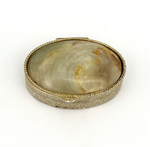 Vintage pillendose onyx marmor - vintage,
