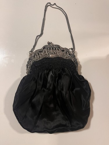Antike schwarze abendtasche - antike,