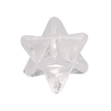 Bergkristall Merkaba ca. 1,5 x1,5 cm Groß achtstrahliger Stern | Edelstein
