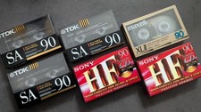 6x Audiokassette TDK SA90 &