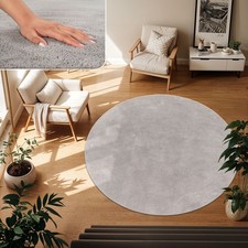 Wohnzimmer Teppich Esszimmer Kurzflor Einfarbig Modernes Design Waschbar Soft
