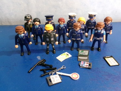 Blaue polizei figuren - blaue,
