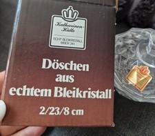 Katharinen-Hütte Döschen Deckeldose Dose aus echtem Bleikristall in OVP