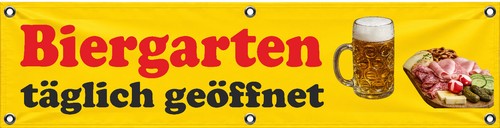 Biergarten geöffnet - ,