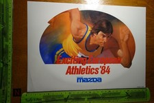 Alter Aufkleber Automobile MAZDA Exciting European Athletics 1984 (Schweden) XL