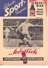 Fussball-Programmheft  61/62