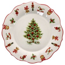 Maestro Natale Gebäckteller Keramik Speiseteller Essteller groß Weihnachten
