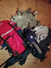 Set Bauchtrage/Rückentrage Stokke Schultertrage Minimeis Hüfttrage Kraxe Bergans