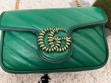 Gucci Mini Marmont Grün - Neuwertig