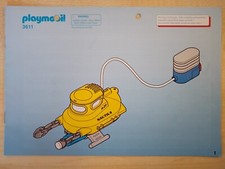Playmobil Bauanleitung 3611 Tauchboot U-Boot , A5 , 12 Seiten