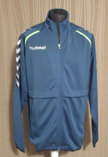 180 B21 HUMMEL Herren Trainingsjacke Sportjacke Jacke Gr. L petrol neon grün
