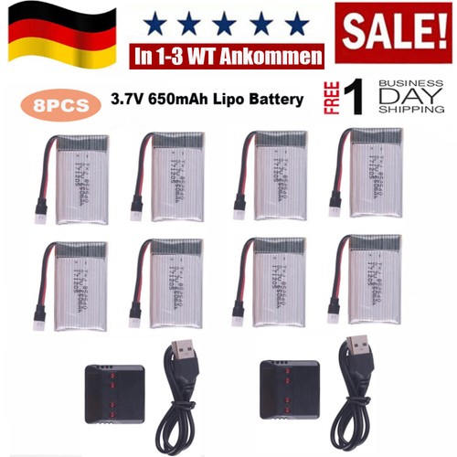 Stk 650mah lipo akku - akku, +