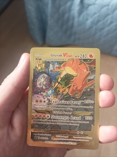 Pokemon karte metall optik - karte, |
