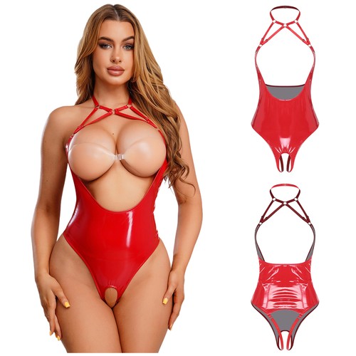 Damen wetlook catsuit - de, body