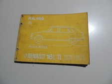 1974-1975 Ersatz Teile Katalog Parts List Catalogue de pieces Renault 16 L TL