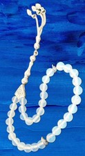 Gebetskette Islam?Tesbih Gebetskette mit 33 Opal Perlen Tasbih Misbaha Allah 