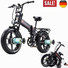 Mountainbike Klapprad Elektrofahrrad eBike 20 Zoll 2000W Dual Motor Pedelec 20Ah