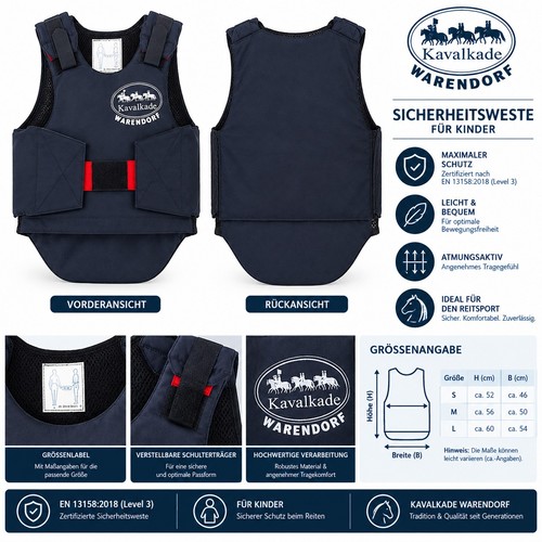 Sicherheitsweste reiten - sicherheitsweste-,