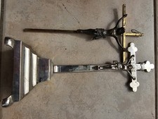 2 X Kruzifix STAND u. WANDKREUZ Jesus Christus Corpus INRI Kreuz Metall 30/25 cm