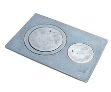GUSSPLATTE ZUM OFEN 2-LOCH