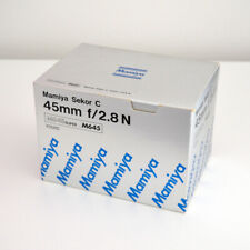 MAMIYA Sekor C 45 mm 2.8 N Objektiv OVP Verpackung Kasten ohne Einsatz