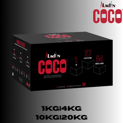 Aladin coco shisha kohle - coco, 27mm