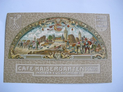 Frankfurt cafe - ak, frankfurt,